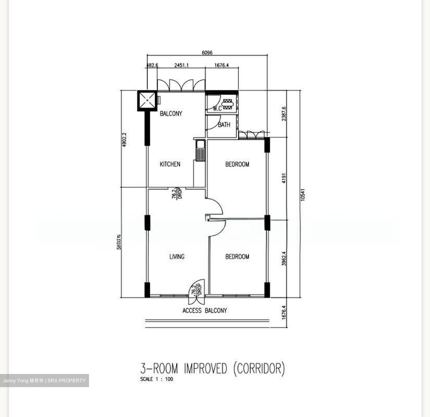 Blk 1 Hougang Avenue 3 (Hougang), HDB 3 Rooms #596039341
